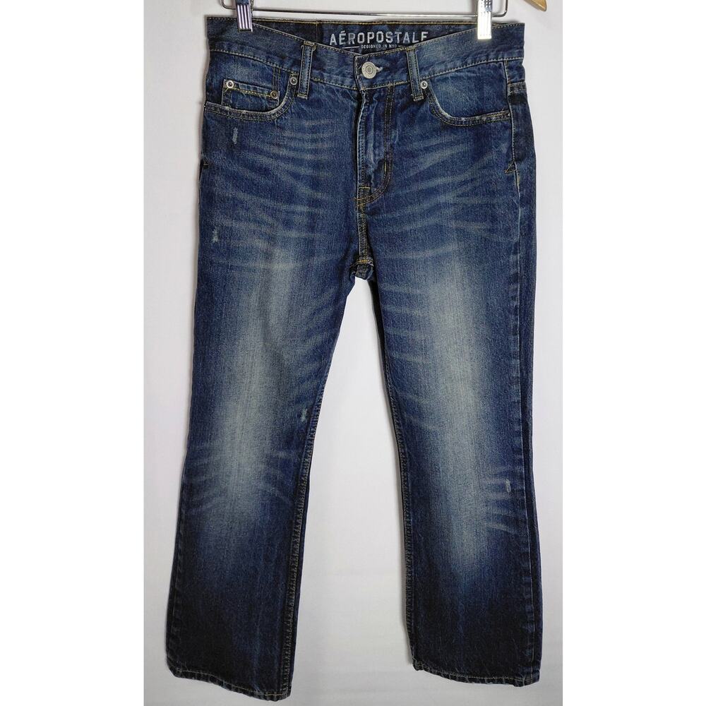 Aéropostale Bangladesh Blue Denim Jeans Solid Regular Men Size 28/28